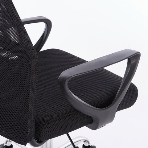 Офисное кресло Brabix Tender MG-330 (с подлокотниками, хром, черное) 531845 в Архангельске - изображение 6