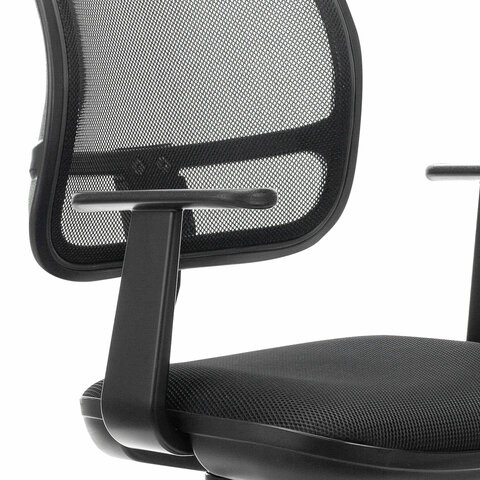 Кресло офисное Brabix Drive MG-350 (с подлокотниками, сетка, черное) 532082 в Архангельске - изображение 4