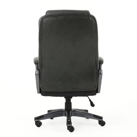 Кресло компьютерное Brabix Premium Favorite EX-577 (пружинный блок, рециклированная кожа, серое) 531935 в Архангельске - изображение 4