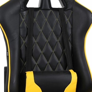 Кресло компьютерное Brabix GT Master GM-110 (две подушки, экокожа, черное/желтое) в Архангельске - предосмотр 6
