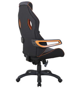 Компьютерное кресло Brabix Techno Pro GM-003 (ткань, черное/серое, вставки оранжевые) в Архангельске - предосмотр 3