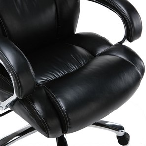 Кресло компьютерное Brabix Premium Status HD-003 (рециклированная кожа, хром, черное) 531821 в Архангельске - предосмотр 6