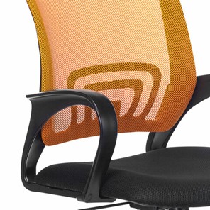Кресло офисное Brabix Fly MG-396 (с подлокотниками, сетка, оранжевое/черное) в Архангельске - предосмотр 4