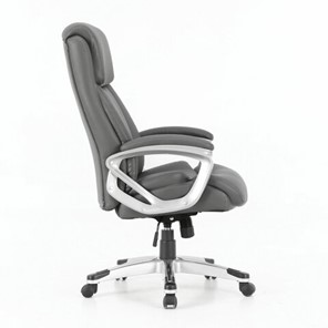 Офисное кресло Brabix Premium Level EX-527 (пружинный блок, рециклированная кожа, серое) в Архангельске - предосмотр 1