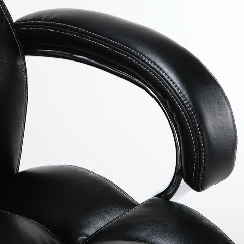 Кресло компьютерное Brabix Premium Status HD-003 (рециклированная кожа, хром, черное) 531821 в Архангельске - изображение 8
