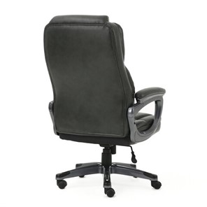 Кресло компьютерное Brabix Premium Favorite EX-577 (пружинный блок, рециклированная кожа, серое) 531935 в Архангельске - предосмотр 3