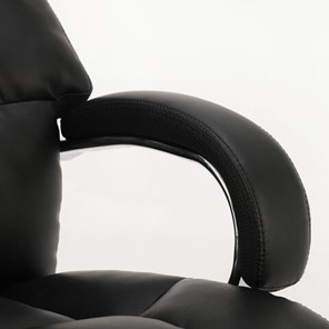 Кресло Brabix Premium Bomer HD-007 (рециклированная кожа, хром, черное) 531939 в Архангельске - предосмотр 4