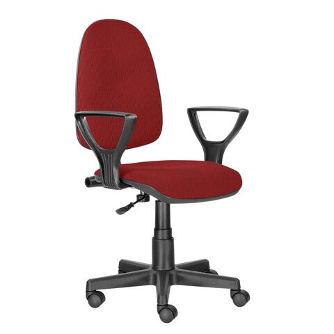 Кресло компьютерное Brabix Prestige Ergo MG-311 (регулируемая эргономичная спинка, ткань, красное) 532424 в Архангельске - изображение 2