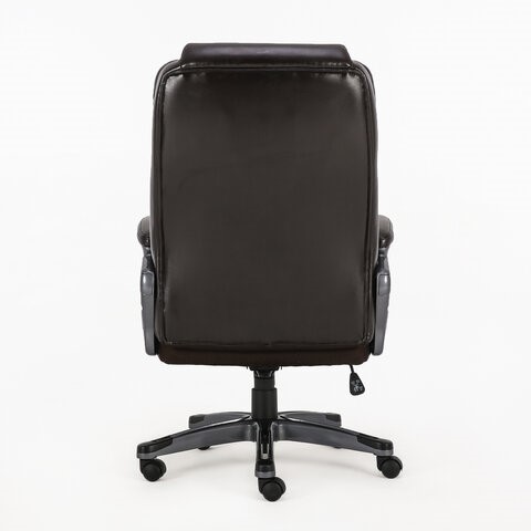 Офисное кресло Brabix Premium Favorite EX-577 (пружинный блок, рециклир. кожа, коричневое) 531936 в Архангельске - изображение 4