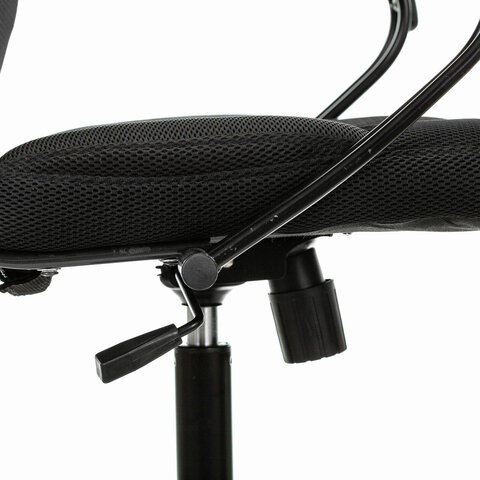 Кресло офисное Brabix Premium Stalker EX-608 PL (ткань-сетка/кожзам, черное) 532090 в Архангельске - изображение 4