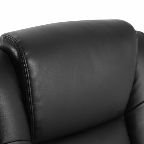 Кресло компьютерное Brabix Premium Solid HD-005 (рециклированная кожа, черное) 531941 в Архангельске - изображение 4
