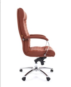 Кресло офисное CHAIRMAN 480 Экокожа Terra 111 (коричневая) в Архангельске - предосмотр 2