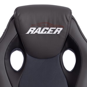 Кресло компьютерное RACER GT new кож/зам/ткань, металлик/серый, арт.13251 в Архангельске - предосмотр 7