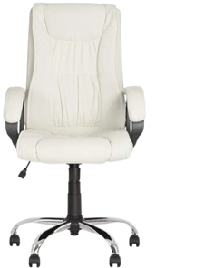 Кресло для офиса ELLY (CHR68) экокожа ECO-50, белая в Архангельске - предосмотр