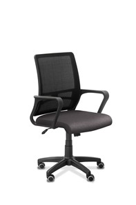 Офисное кресло для сотрудника Акцент, сетка YM/ткань Bahama / черная/серая в Архангельске