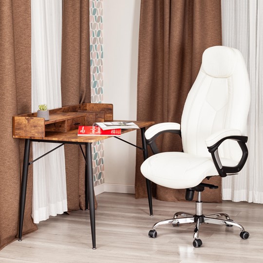 Кресло BOSS Lux, кож/зам, белый, арт.21152 в Архангельске - изображение 11