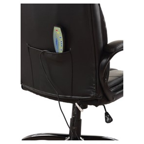 Офисное кресло BRABIX "Bliss MS-004", 6 массажных модулей, экокожа, черное, 532522 в Архангельске - предосмотр 3