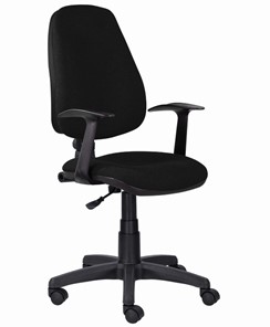 Кресло офисное Brabix Comfort MG-321, регулируемая эргономичная спинка, ткань, черное в Архангельске - предосмотр