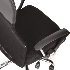 Кресло офисное BRABIX "Flash MG-302", с подлокотниками, хром, черное, 530867 в Архангельске - предосмотр 9