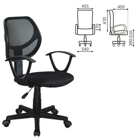 Офисное кресло Brabix Flip MG-305 (ткань TW, черное) 531952 в Архангельске - изображение 9