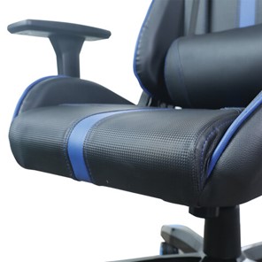 Офисное кресло BRABIX "GT Carbon GM-120", две подушки, экокожа, черное/синее, 531930 в Архангельске - предосмотр 11