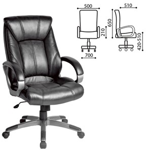 Офисное кресло BRABIX "Maestro EX-506", экокожа, черное, 530877 в Архангельске - предосмотр 1