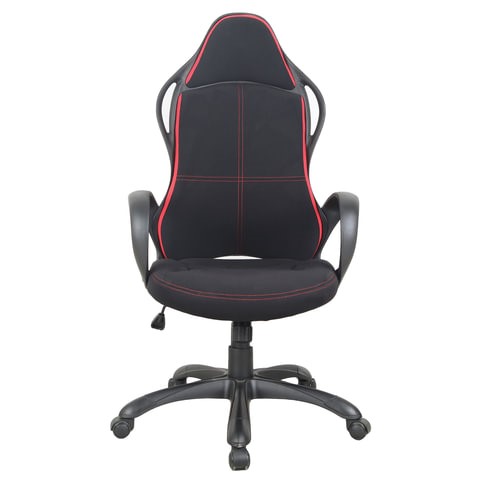 Компьютерное кресло Brabix Premium Force EX-516 (ткань, черное/вставки красные) 531571 в Архангельске - изображение 5
