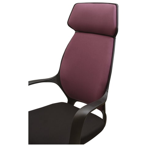 Кресло компьютерное Brabix Premium Galaxy EX-519 (ткань, черное/терракотовое) 531570 в Архангельске - изображение 8