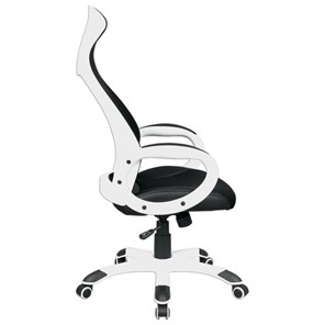 Офисное кресло Brabix Premium Genesis EX-517 (пластик белый, ткань/экокожа/сетка черная) 531573 в Архангельске - предосмотр 2
