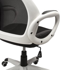 Офисное кресло Brabix Premium Genesis EX-517 (пластик белый, ткань/экокожа/сетка черная) 531573 в Архангельске - предосмотр 5