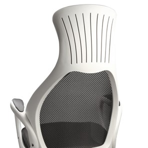 Офисное кресло Brabix Premium Genesis EX-517 (пластик белый, ткань/экокожа/сетка черная) 531573 в Архангельске - предосмотр 7