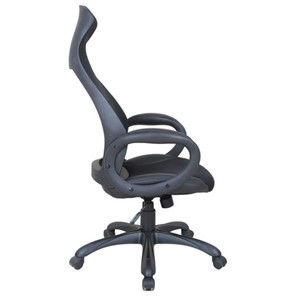 Кресло Brabix Premium Genesis EX-517 (пластик черный, ткань/экокожа/сетка черная)   531574 в Архангельске - предосмотр 2