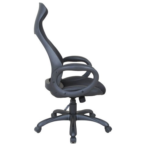 Кресло Brabix Premium Genesis EX-517 (пластик черный, ткань/экокожа/сетка черная)   531574 в Архангельске - изображение 2