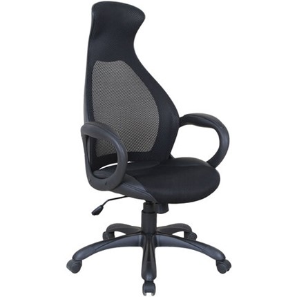 Кресло Brabix Premium Genesis EX-517 (пластик черный, ткань/экокожа/сетка черная)   531574 в Архангельске - изображение