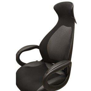 Кресло Brabix Premium Genesis EX-517 (пластик черный, ткань/экокожа/сетка черная)   531574 в Архангельске - предосмотр 8
