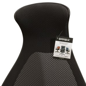 Кресло Brabix Premium Genesis EX-517 (пластик черный, ткань/экокожа/сетка черная)   531574 в Архангельске - предосмотр 9
