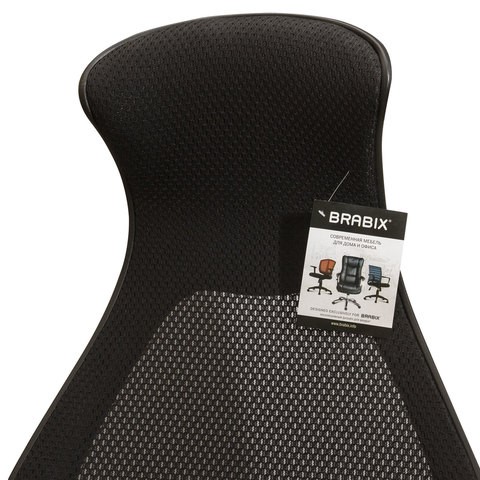 Кресло Brabix Premium Genesis EX-517 (пластик черный, ткань/экокожа/сетка черная)   531574 в Архангельске - изображение 9
