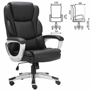 Компьютерное кресло Brabix Premium Rest EX-555 (пружинный блок, экокожа, черное) 531938 в Архангельске - предосмотр 17