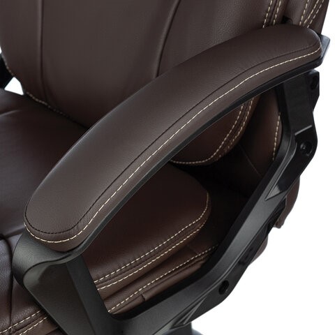 Кресло офисное Brabix Premium Trend EX-568 (экокожа, коричневое) 532101 в Архангельске - изображение 5
