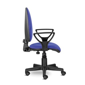 Офисное кресло Brabix Prestige Ergo MG-311 (регулируемая эргономичная спинка, ткань, черно-синее) 531876 в Архангельске - предосмотр 1