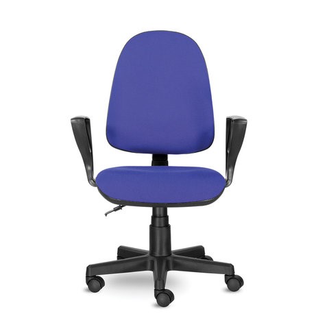 Офисное кресло Brabix Prestige Ergo MG-311 (регулируемая эргономичная спинка, ткань, черно-синее) 531876 в Архангельске - изображение 2