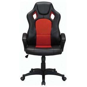 Кресло компьютерное Brabix Rider EX-544 (экокожа черная/ткань красная) 531583 в Архангельске - предосмотр 3
