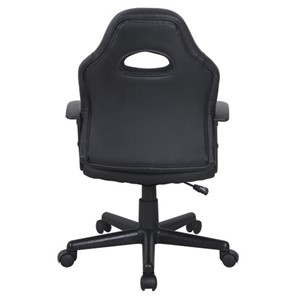 Офисное кресло BRABIX "Spark GM-201", экокожа, черное/голубое, 532505 в Архангельске - предосмотр 3