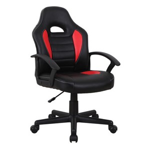 Кресло компьютерное BRABIX "Spark GM-201", экокожа, черное/красное, 532503 в Архангельске - предосмотр