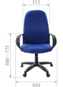 Кресло компьютерное CHAIRMAN 279 TW 11, цвет черный в Архангельске - предосмотр 4