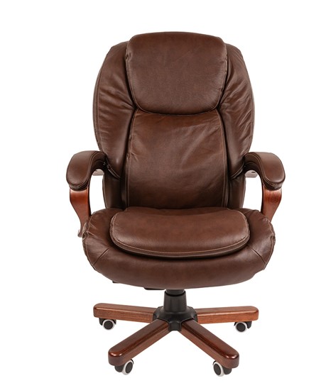 Офисное кресло CHAIRMAN 408, коричневый в Архангельске - изображение 1