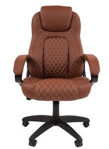 Кресло офисное CHAIRMAN 432, экокожа, цвет коричневый в Архангельске - предосмотр 2