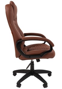 Кресло офисное CHAIRMAN 432, экокожа, цвет коричневый в Архангельске - предосмотр 4