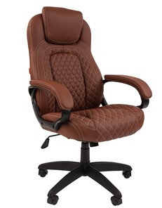 Кресло офисное CHAIRMAN 432, экокожа, цвет коричневый в Архангельске - предосмотр 1
