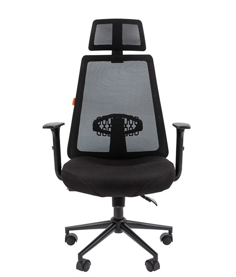 Кресло компьютерное CHAIRMAN 535 BLACK Сетчатый акрил черный / Полиэстер черный в Архангельске - изображение 1